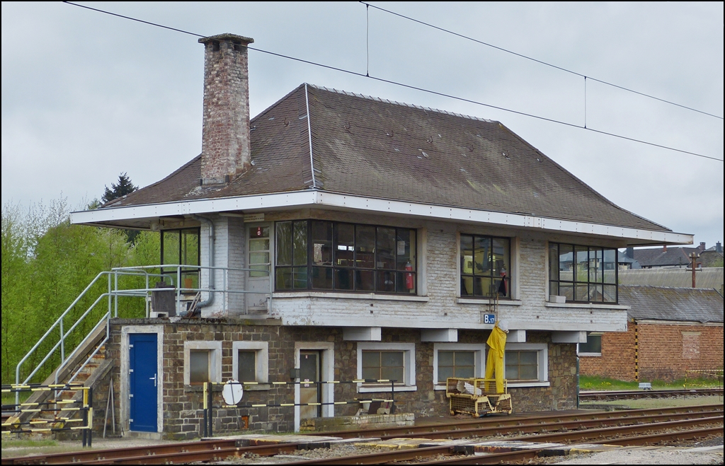 . C'est la mort du chemin de fer en Wallonie - Das Schlieen des Stellwerks in Gouvy lsst nichts Gutes ahnen. 10.05.2013 (Jeanny)