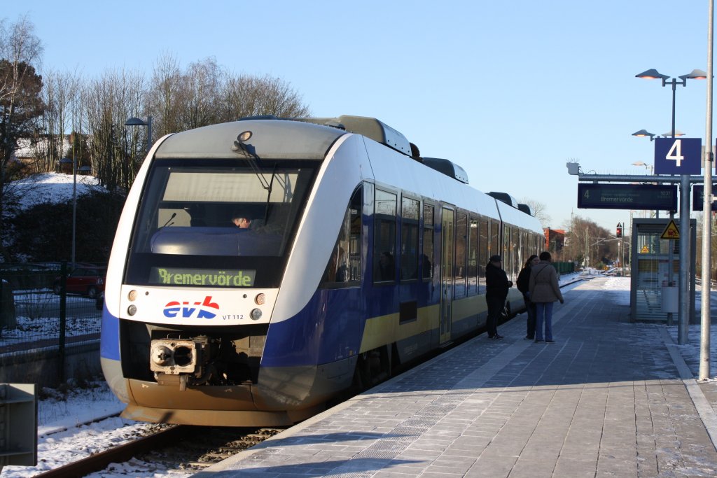 EVB VT 112 am 01.02.2012 in Buxtehude