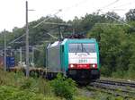 Lineas TRAXX Lokomotive 2841 Bahnbergang Haagsche Strae, Emmerich, Deutschland 21-08-2020.