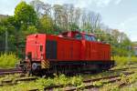  Die 203 115-1 (92 80 1203 115-1 D-EBM)  der Eisenbahnbetriebsgesellschaft Mittelrhein GmbH (EBM Cargo GmbH) Gummersbach ist am 17.05.2012 in Betzdorf/Sieg abgestellt.