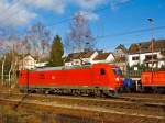 185 170-8 der DB Schenker Rail Deutschland AG fährt am 30.12.2013 von Kreuztal nun solo in Richtung Hagen.