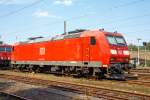   Die 185 150-0 (91 80 6185 150-0 D-DB) der DB Schenker Rail Deutschland AG, abgestellt am 23.08.2015 in Kreuztal.