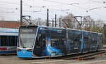 6N-2 Wagen 602 stand am Morgen des 23.03.2024 auf dem Betriebshof der Rostocker Straßenbahn AG.