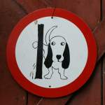 Am 01.01.2009 wurden auch neue Verkehrsregeln fr Hunde eingefhrt...
Gesehen im alten Dorfkern von Blonay.