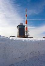 Verschiedenes/255264/blick-auf-den-brockenturm-1142-m Blick auf den Brockenturm (1.142 m . M.) am 23.03.2013.