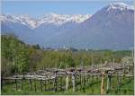 Frühling in den Bergen von Piemont.
