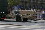 Hänger mit Spezialaufbau der Luxemburgischen Armee, war bei der Militärparade in Luxemburgstadt zusehen.