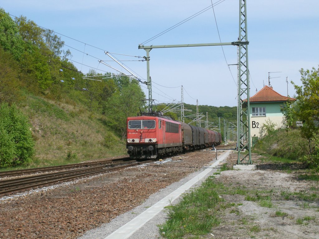 155 269 durchfuhr am 11.Mai 2011 Lietzow.