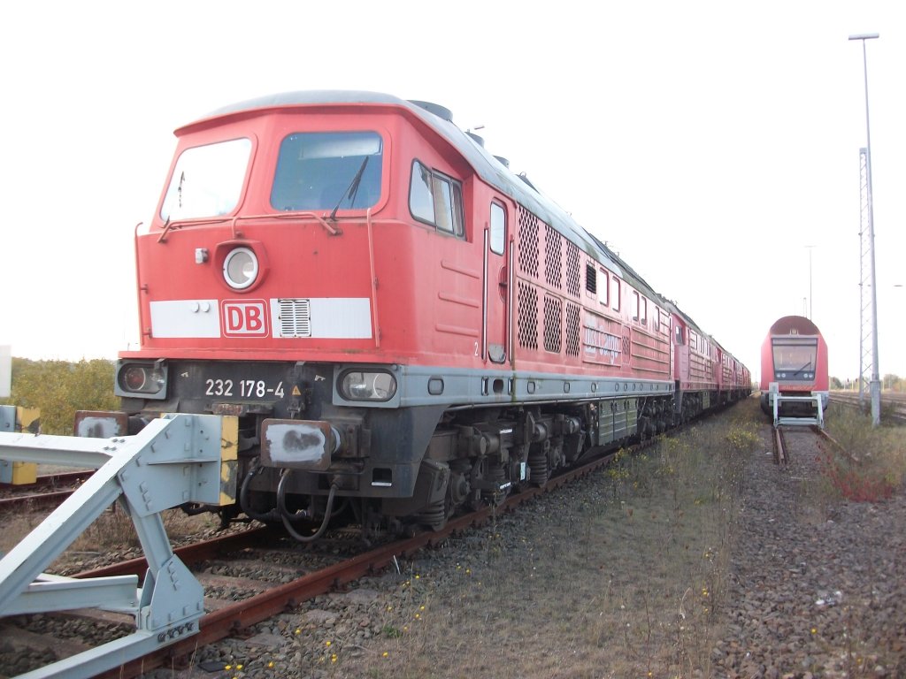 232 178 geht demn�chst auf ihre letzte Fahrt.Am 13.Oktober 2010 stand Sie in Mukran.
