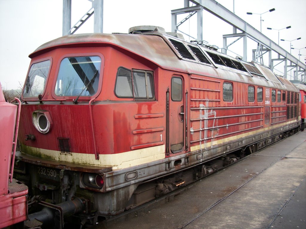 232 590-0 ex.Bh Saalfeld am 24.Januar 2009 in Mukran West.