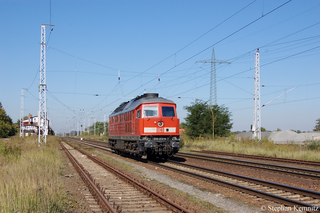 233 373-0 als Lz in Satzkorn Richtung Golm unterwegs. 01.10.2011