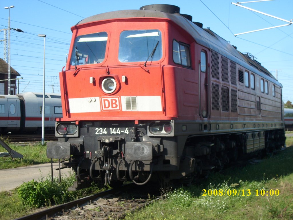 234 144 am 13.September 2008 in der Einsatzstelle Berlin Rummelsburg,die man nur am Tag der offnen Tr besichtigen konnte.