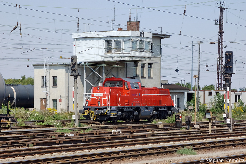 260 001-3 (261 001-2) northrail GmbH an DB Schenker vermietet warten in Grokorbetha auf neue Rangiereinstze. 26.07.2011