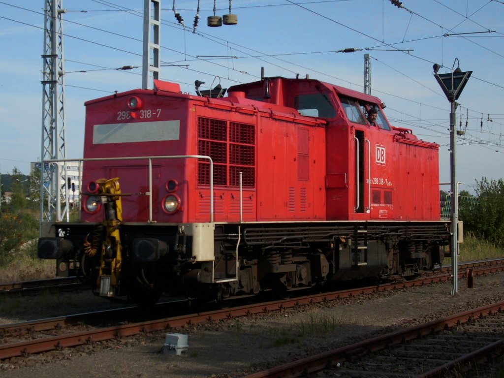 298 318 unterwegs am 09.September 2009 in Mukran.