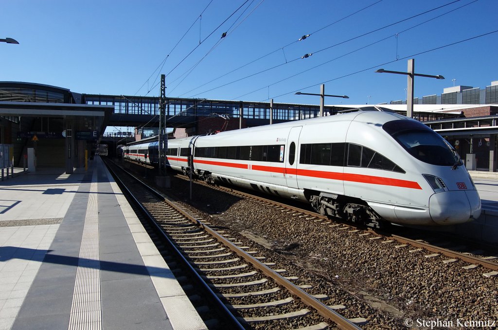 415 505-7  Marburg  und die 415 522-2  175-Jahre Deutsche Eisenbahn , leider nicht zu sehen, als ICE 1610 aus Mnchen in Berlin Gesundbrunnen. 19.03.2011