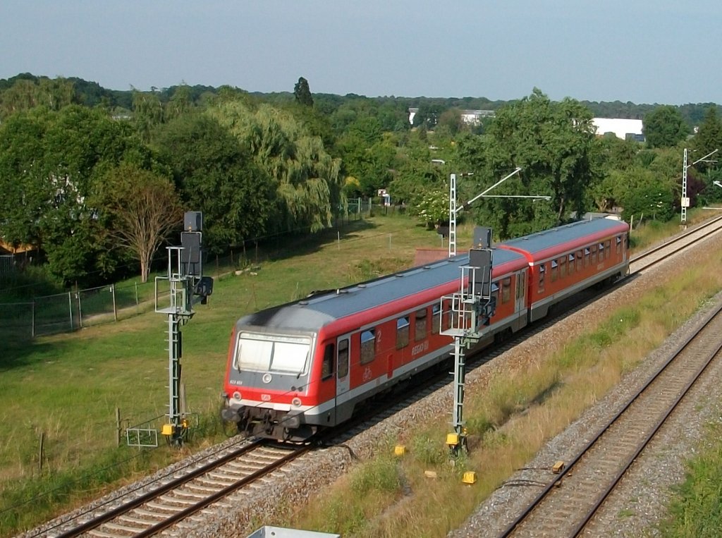 628 654 am Einfahrsignal von Gstrow am 03.Juli 2010.