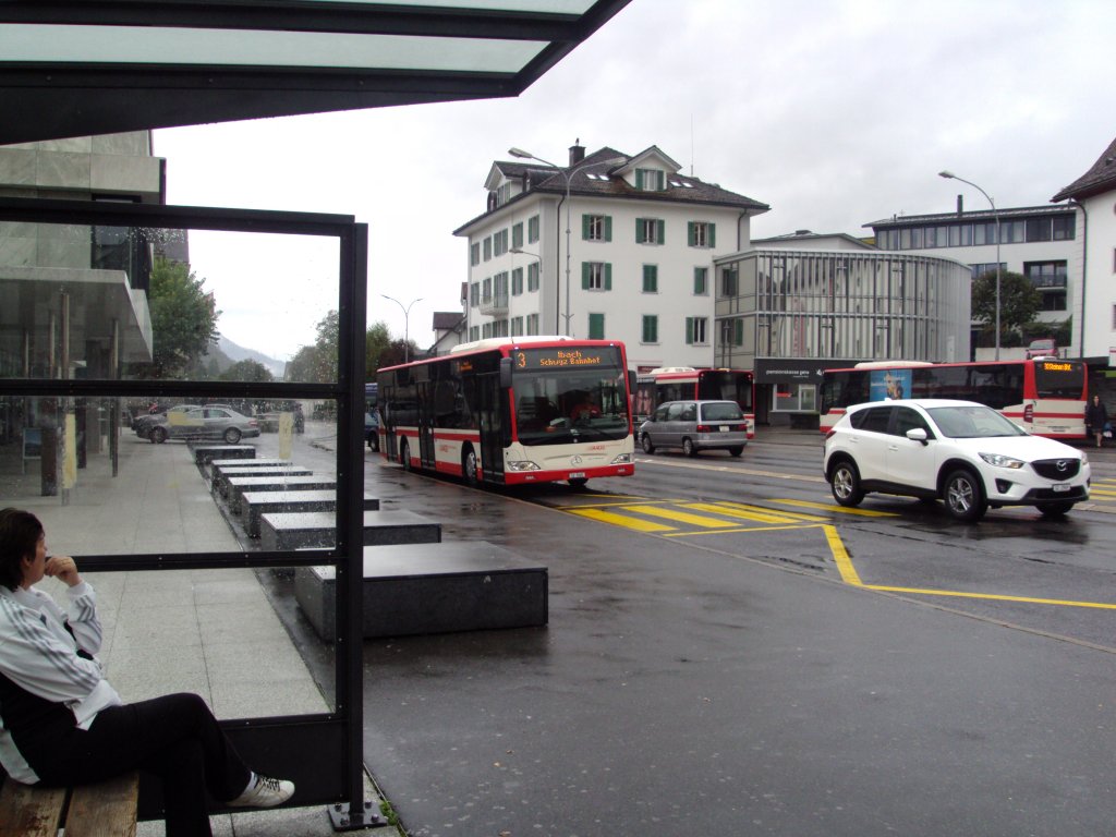 AAGS-Mercedes Citaro NR.6 Baujahr 2011 in Schwyz,Post am 9.10.12