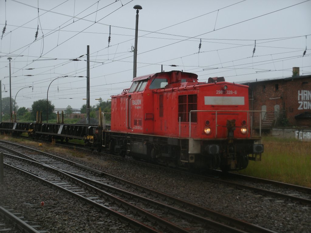 Am 21.Juli 2011 durfte 298 328 in Bergen/R�gen rangieren.