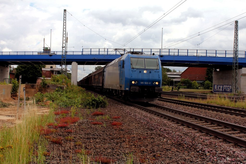 BR 185 522-0 Bf Tostedt - Datum 18.07.2011