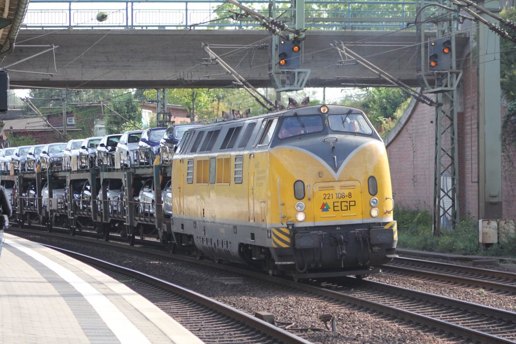 EGP 221 106-8 am 21.09.2011 in Hamburg Harburg