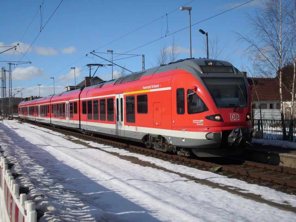 Flirt 429 028 hielt am 05.Mrz 2010 in Lietzow.