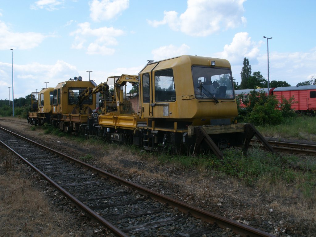 Gleisarbeitsfahrzeug am 12.Juni 2011 in der Einsatzstelle Berlin Grunewald.