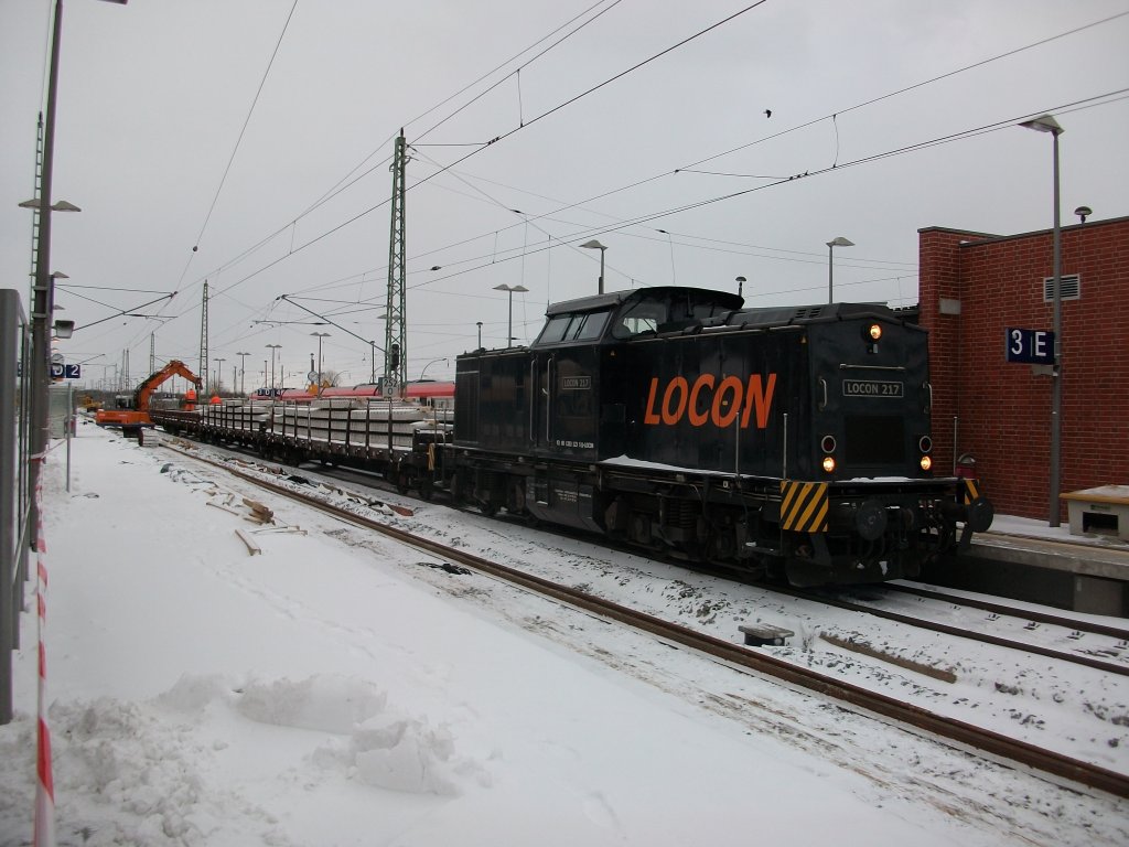 Immer noch ist LOCON-217 in Bergen/R�gen im Einsatz,so auch am 30.November 2010.