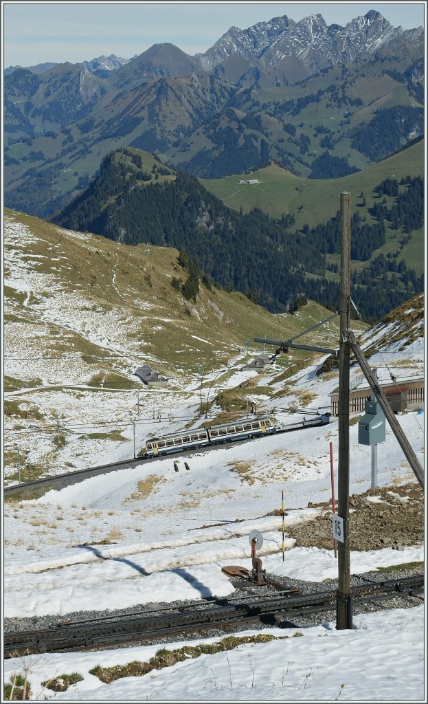 Kurz vor dem Ziel: die Rochders de Naye Bahn. 
12. Okt. 2011