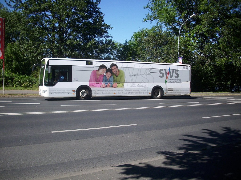 Mercedes Citaro II der Stadtwerke Stralsund (SWS) in Stralsund. 

