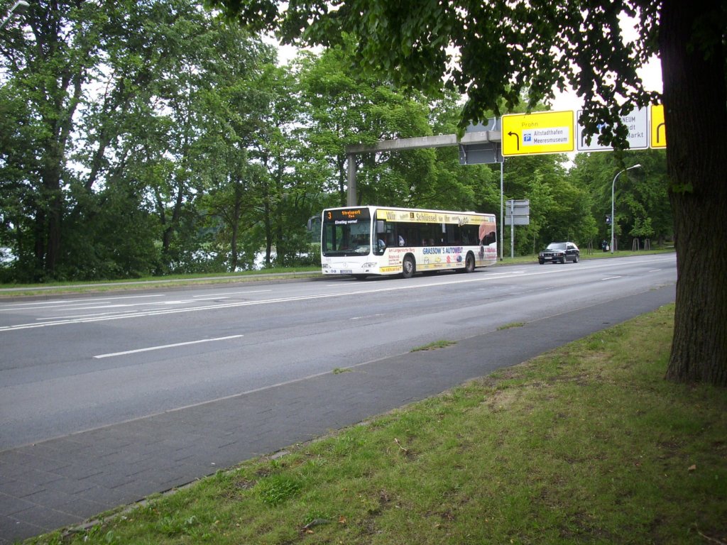 Mercedes Citaro II der Stadtwerke Stralsund (SWS) in Stralsund. 

