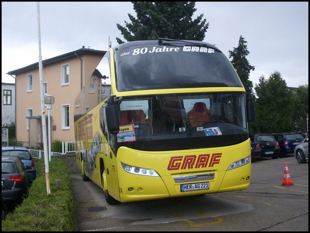 Neoplan Cityliner von Graf aus Deutschland in Sassnitz.