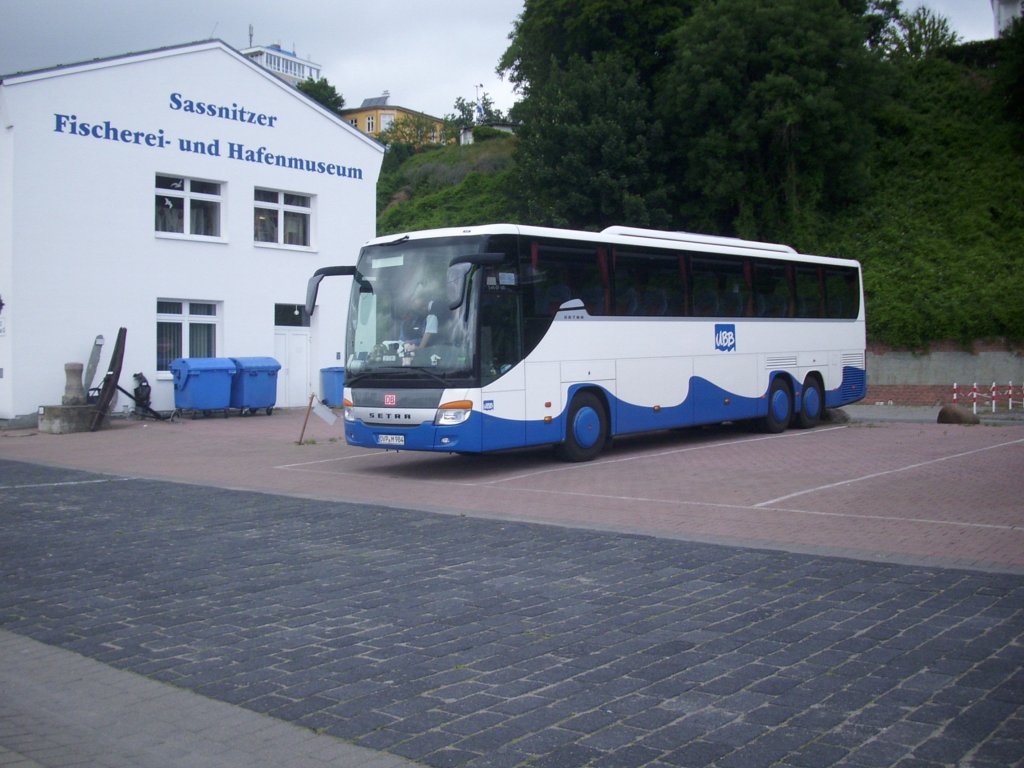 Setra 416 GT-HD von der Usedomer B�derbahn im Stadthafen Sassnitz.
