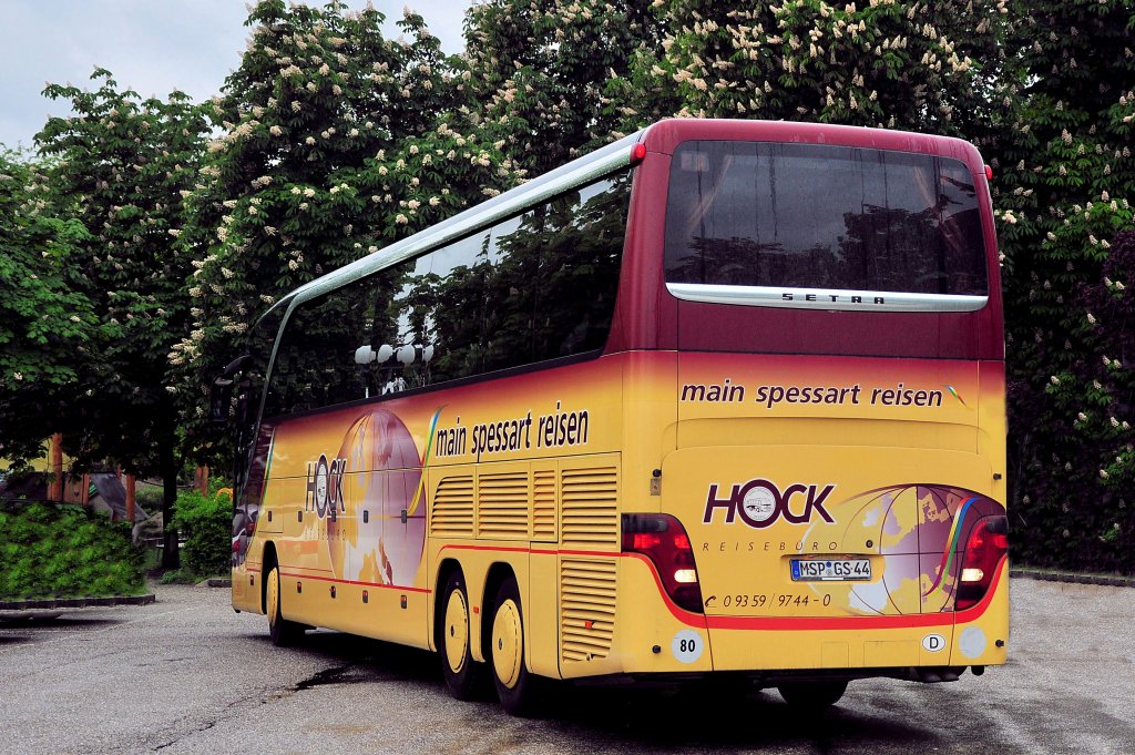 SETRA 417 HDH vom Reiseb�ro HOCK aus der BRD am 11.5.2013 in Krems gesehen.