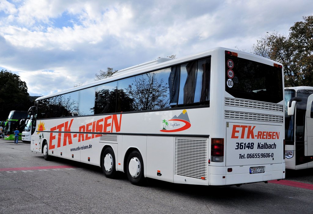 SETRA S300er-Serie von ETK-Reisen aus Deutschland im September 2012 in Krems angekommen.