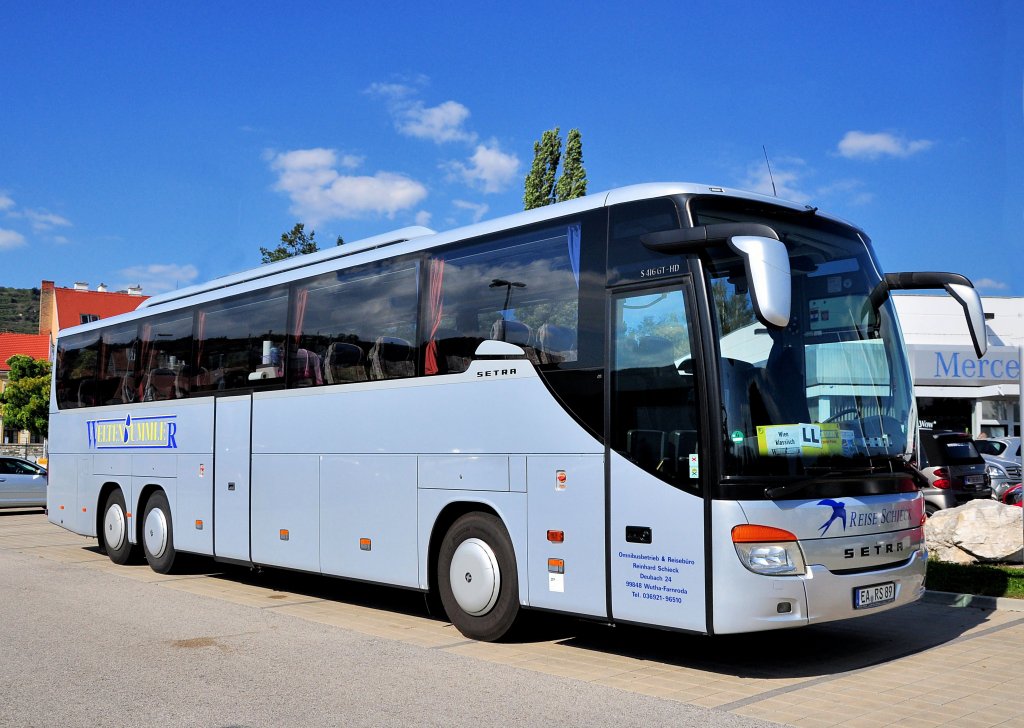 SETRA S416 GT-HD vom Reisebro Reinhard SCHIECK aus Deutschland im Sept. 2012 in Krems gesehen.