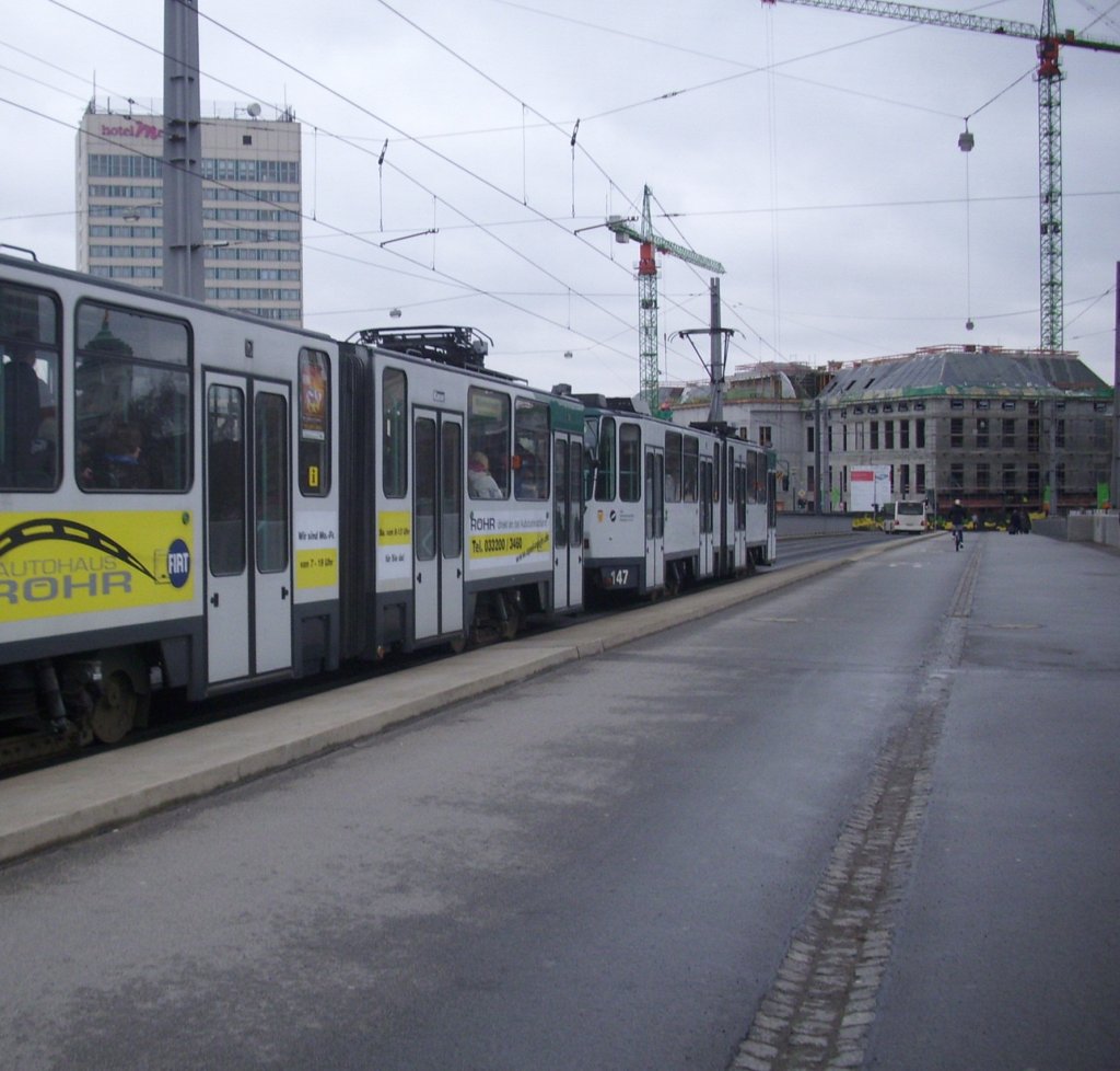 Stra�enbahn in Potsdam.