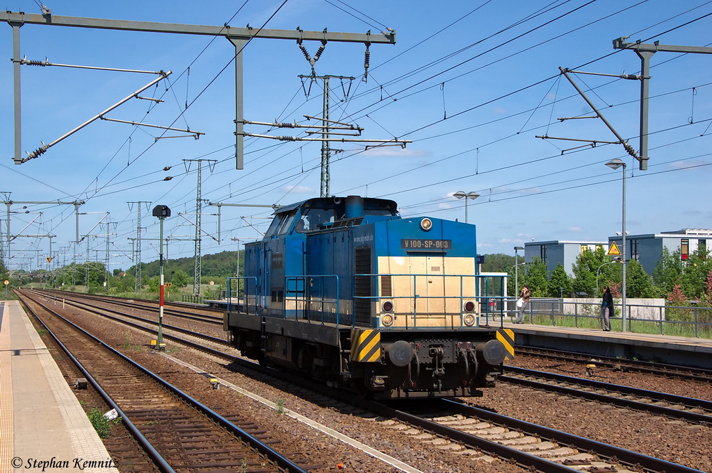 V 100-SP-003 (202 677-1) SLG - Spitzke Logistik GmbH als Lz in Golm und fuhr in Richtung Potsdam Pirschheide weiter. 14.05.2012