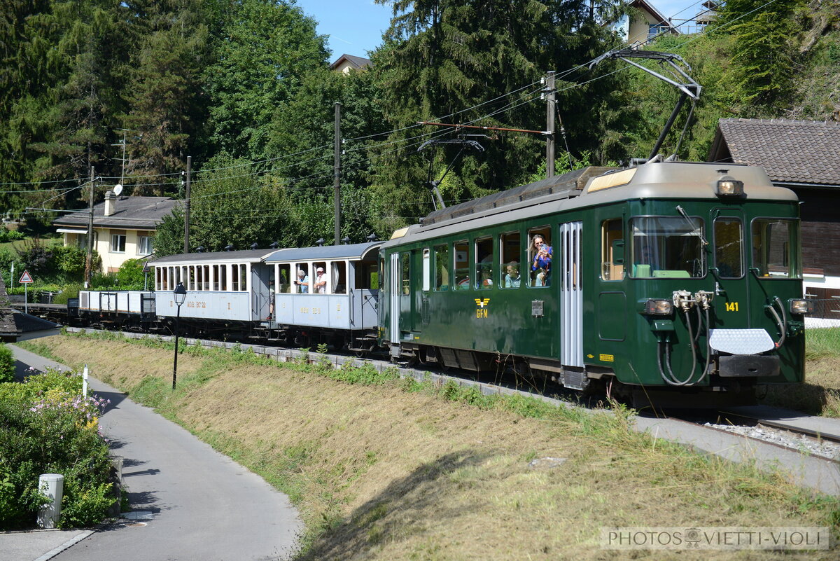 2024.09.07 BC/GFM-H Blonay Chem de Bouricloz
Locomotives lectriques BDe 4/4 141.