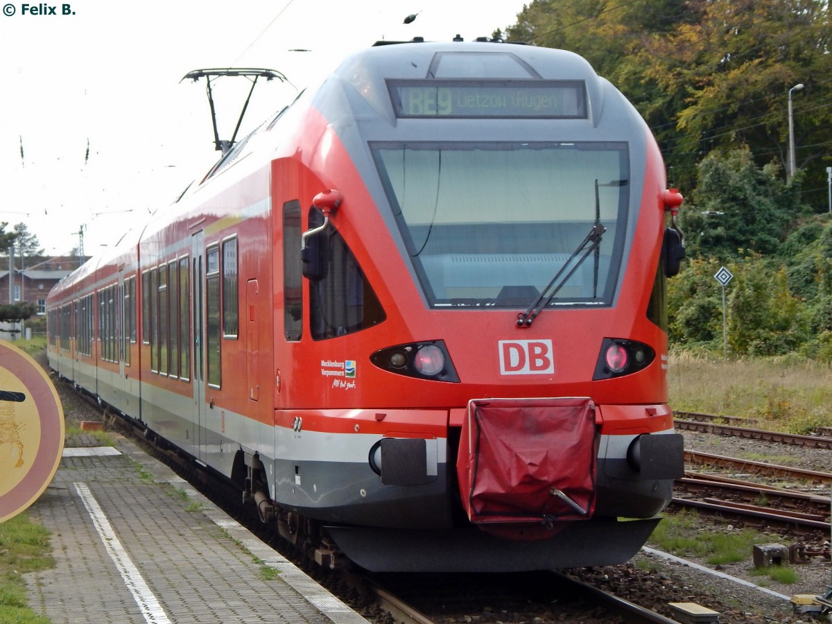 5-teiliger Stadler Flirt in Sassnitz am 28.09.2014