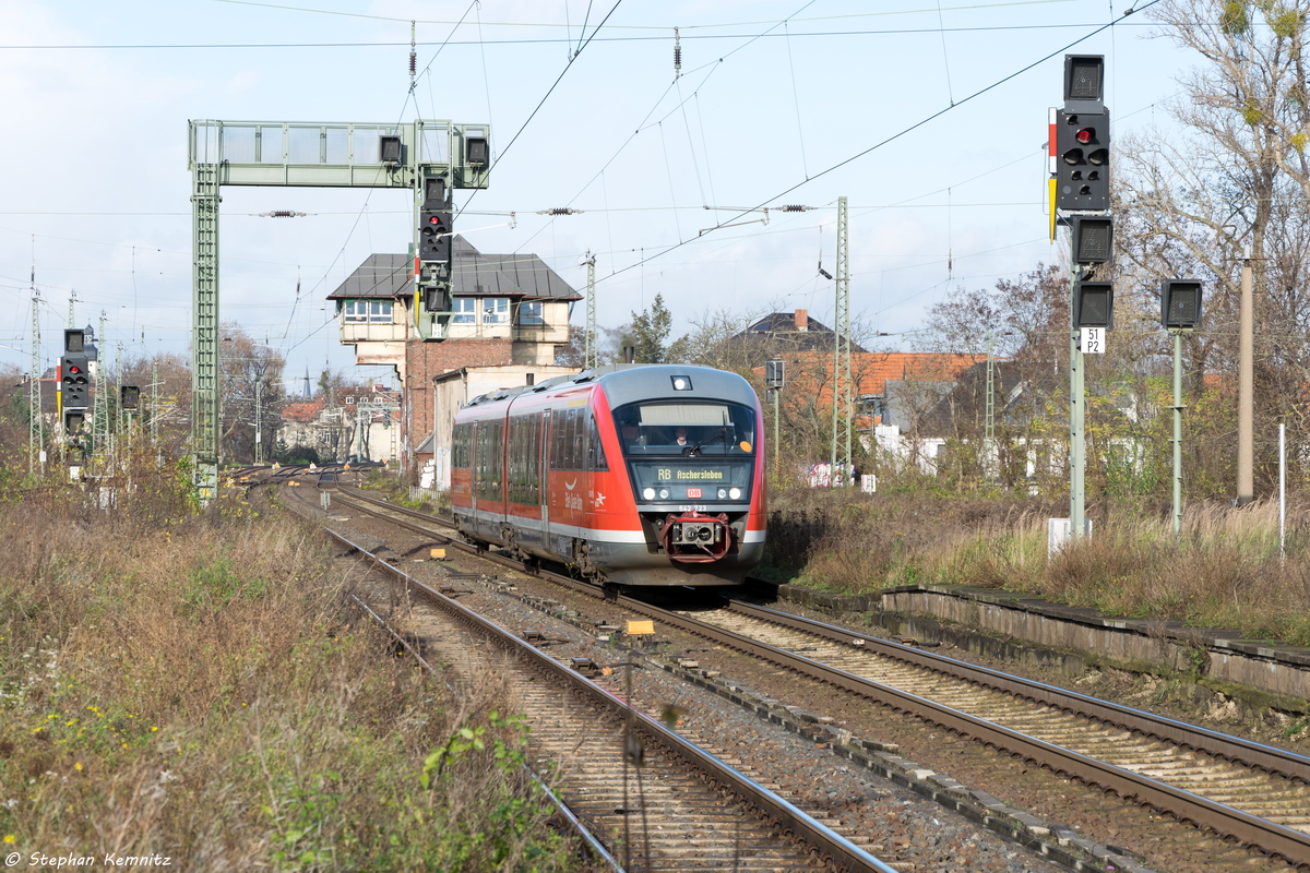 642 723-0 als RB41 (RB 17479) von Magdeburg Hbf nach Aschersleben in Magdeburg-Buckau. 20.11.2015