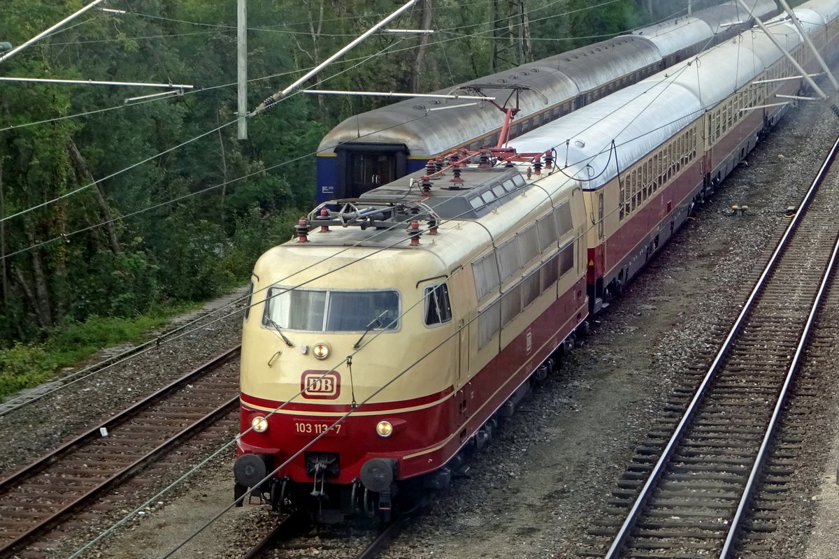 Am 14 September 2019 war 103 113 in Göppingen bei die Märklintagen.