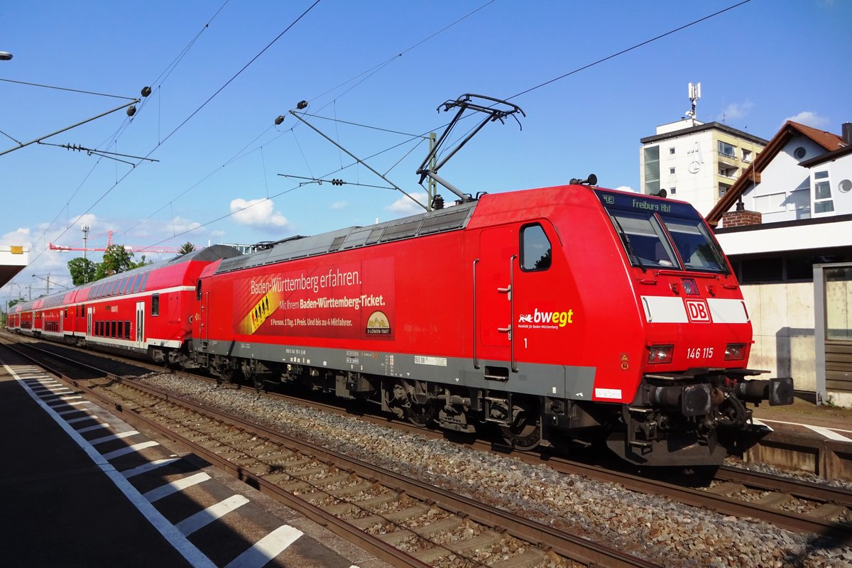 Am 30 Mai 2019 steht 146 115 in Bad Krozingen. 