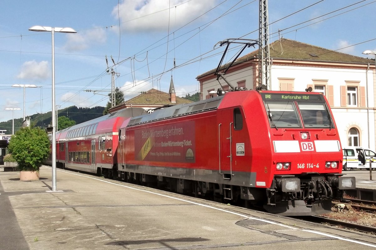 Am 6 Juni 2014 steht 146 114 in Hausach. 