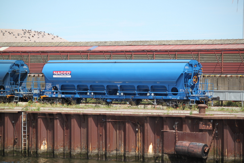 am Nachmittag des 16.06.2019 stand der Nacco-Wagen im Rostocker-Überseehafen.