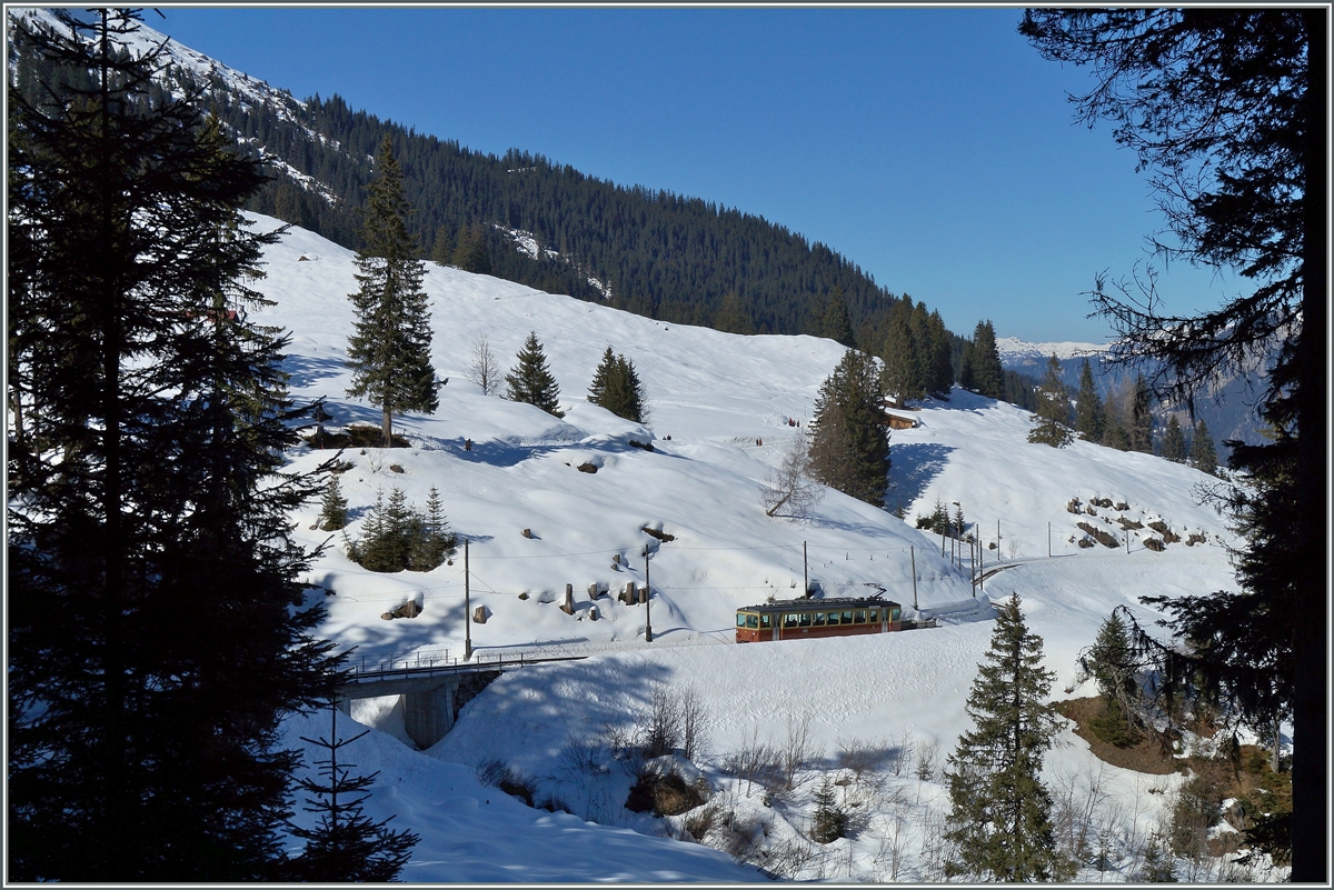 Auch der kleine BLM Triebwagen in der Winterlandschaft bei Winteregg möchte ich hier nochmals zeigen.
9. März 2014