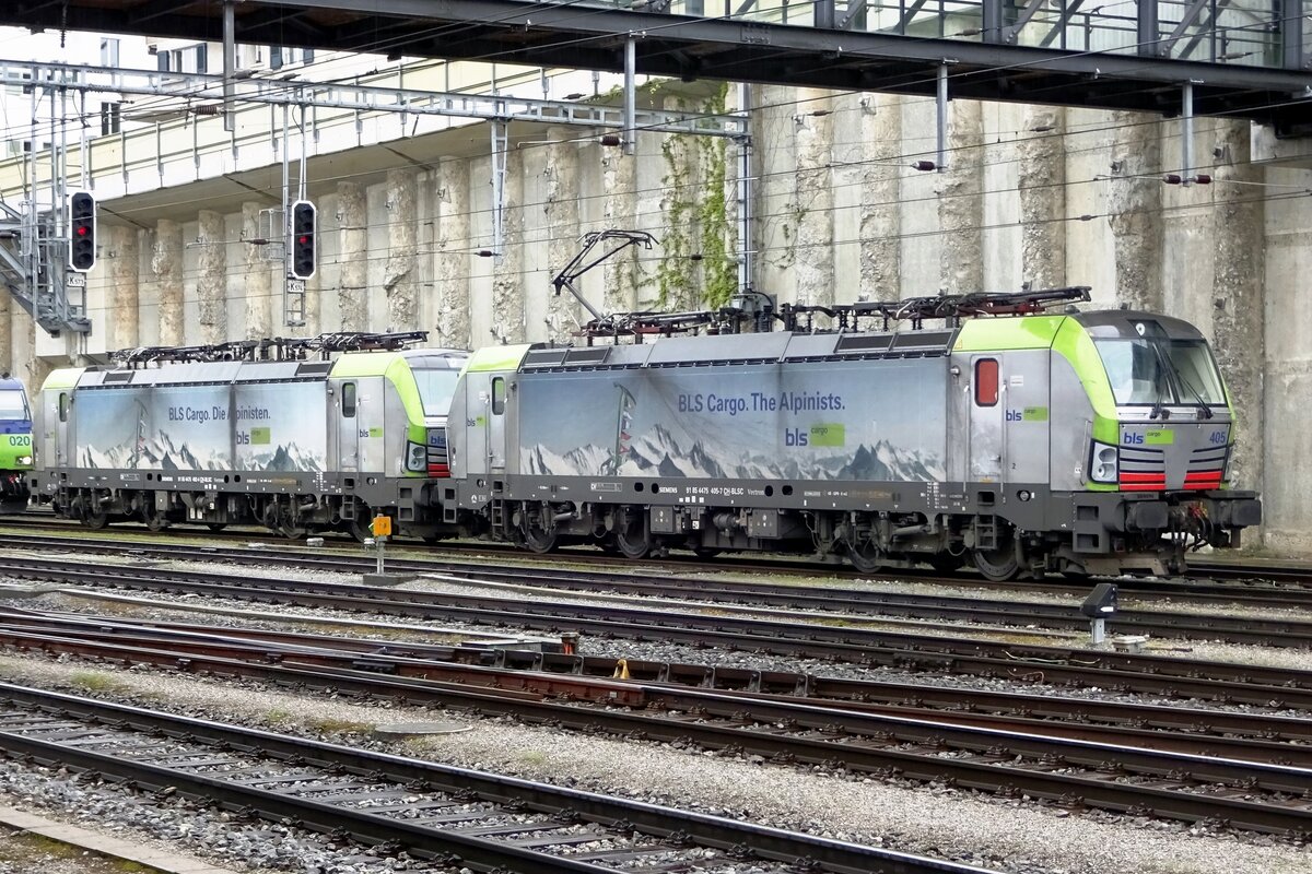 BLS 475 405 steht am 27 Mai 2019 in Spiez.