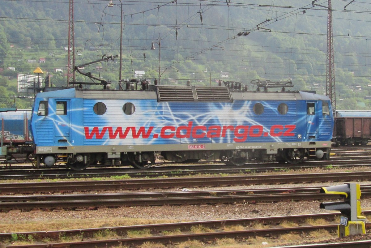 CD 363 015 durchfahrt Zilina am 29 Mai 2015.