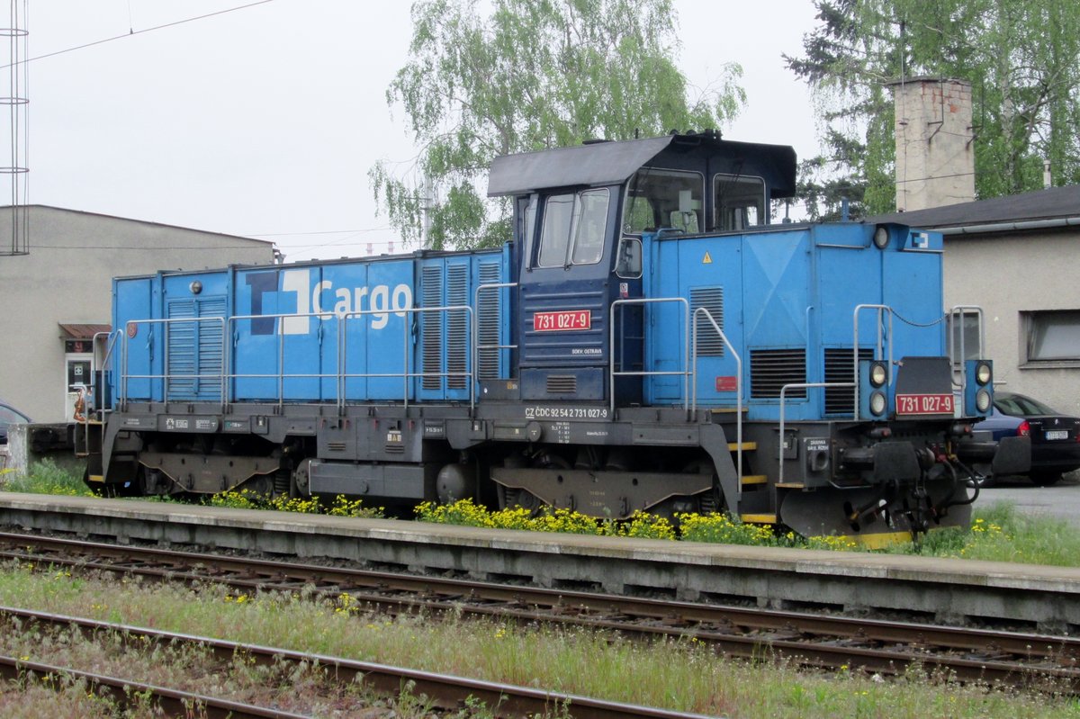 CD 731 027 steht in Hranica nad Morave abgestellt am 4 Juni 2016.