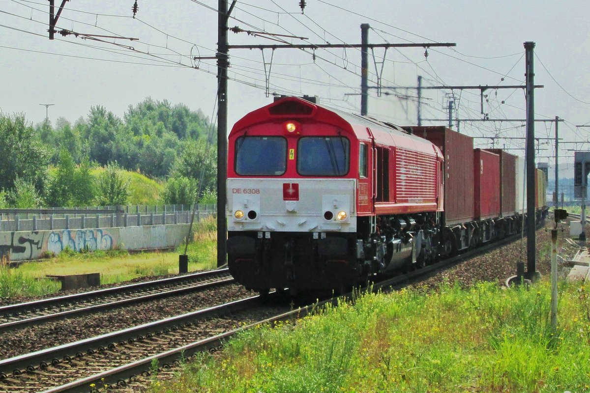 CrossRail 6308 durchfahrt am 22 Augustus 2013 Antwerpen Noorderdokken.