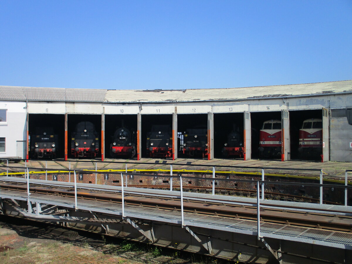 Das Eisenbahnmuseum Arnstadt am 04.September 2021.